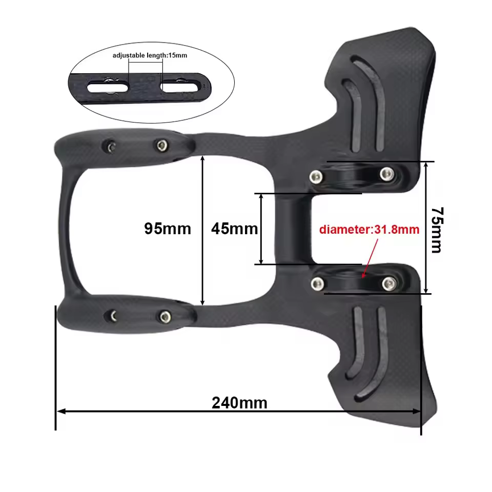 Aero Bars Guidon de vélo de triathlon 31