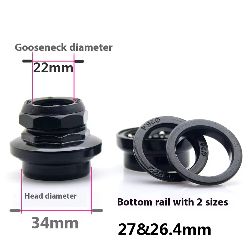 Casque de vélo fileté NECO 34 mm | Fourche 1" (25