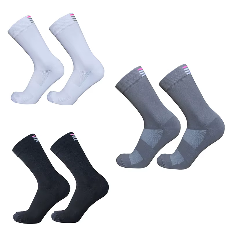Nouvelles chaussettes de vélo de route professionnelles de haute qualité