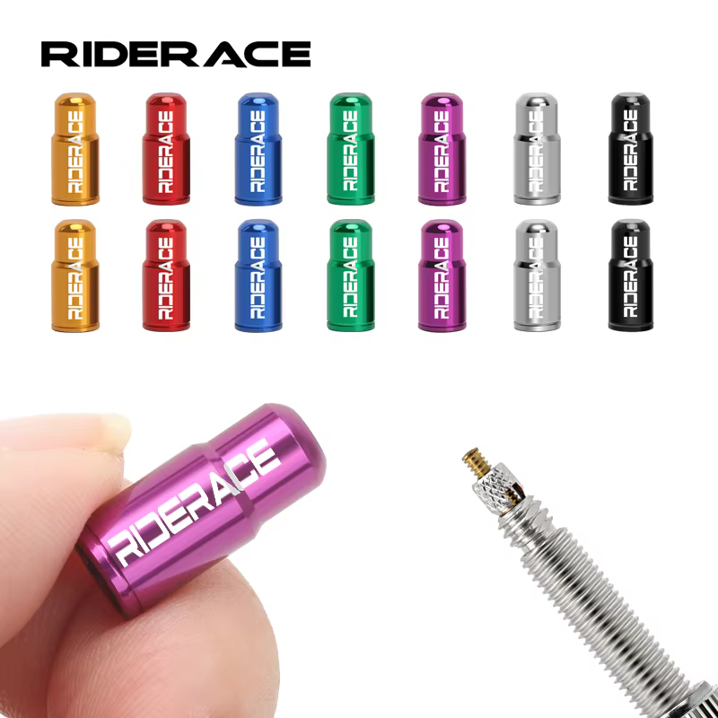 RIDERACE bouchon de Valve de pneu de vélo en alliage d'aluminium CNC vtt Tube
