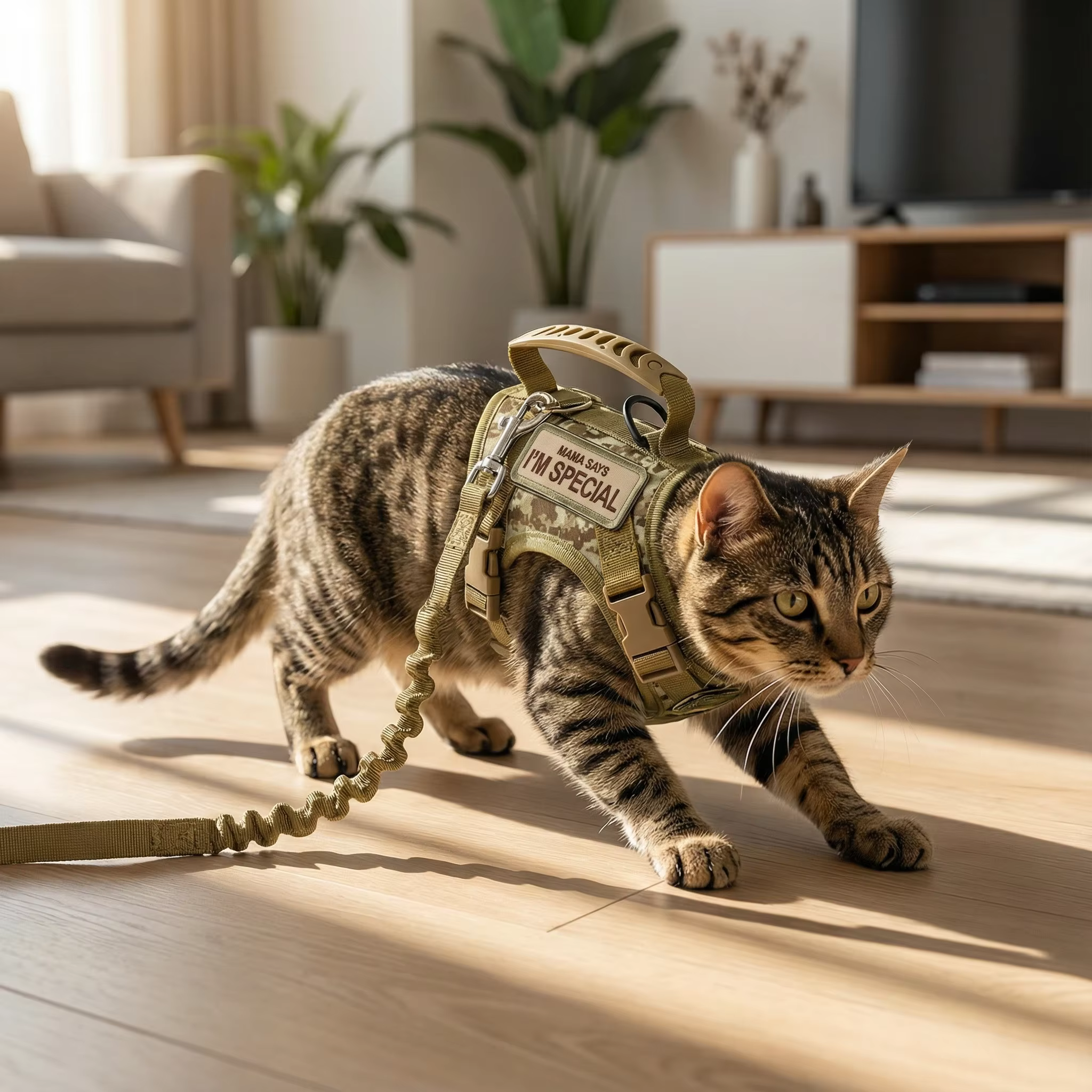 Gilet militaire tactique pour animaux de compagnie, accessoires d'entraînement tactique pour chat, ensemble harnais et laisse pour chien et chat, accessoires pour chaton
