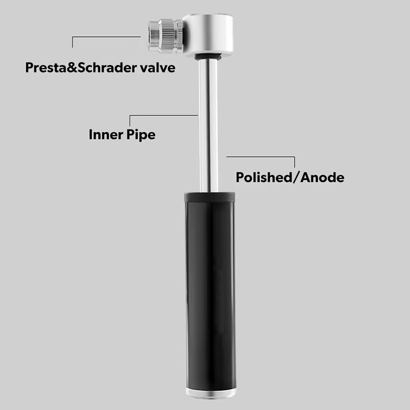 Mini pompe à vélo Portable en alliage d'aluminium