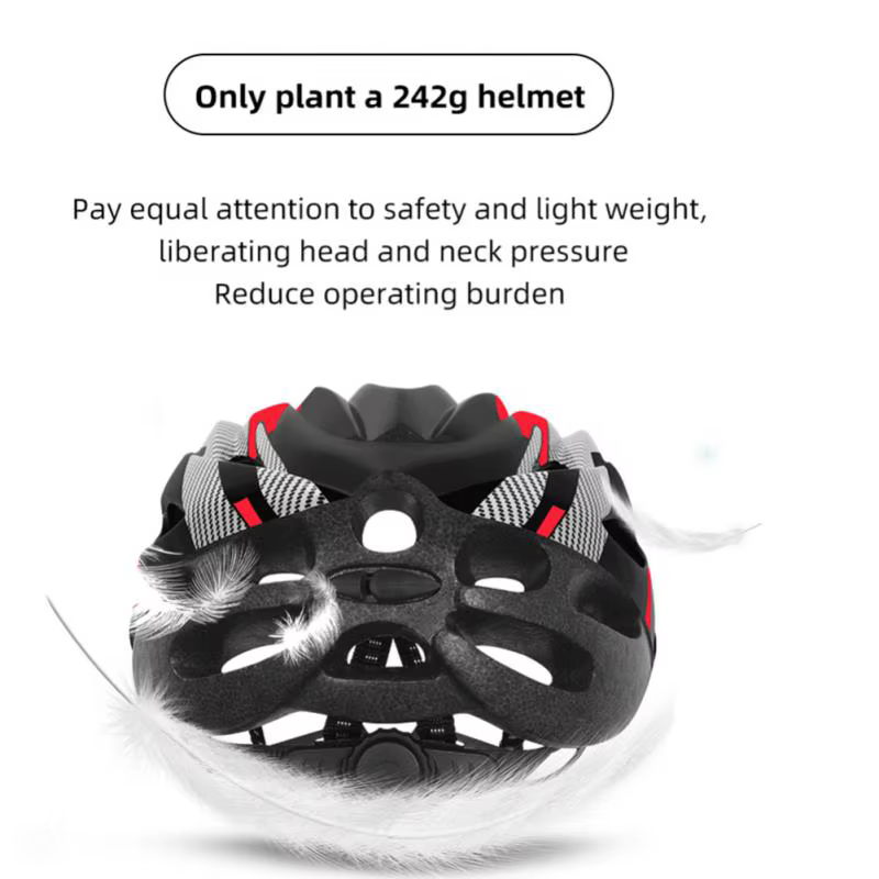 Casque Texture fibre de carbone adulte vtt VTT équipement de cyclisme sécurité vélo moto chapeau casquettes femme mâle EPS mousse