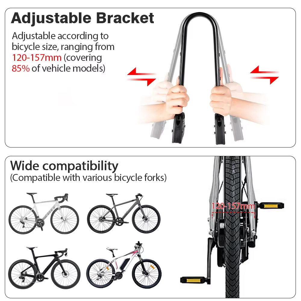 Porte-bagages de vélo en alliage d'aluminium
