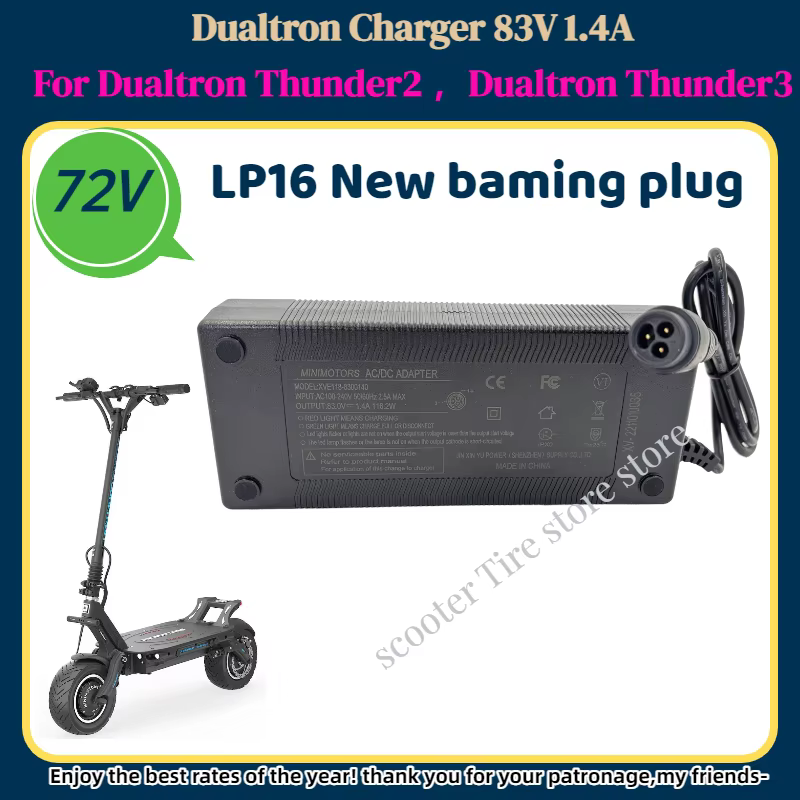 Chargeur Original Minimotors Dualtron 83V 1.5A (Connecteur LP) pour trottinettes électriques