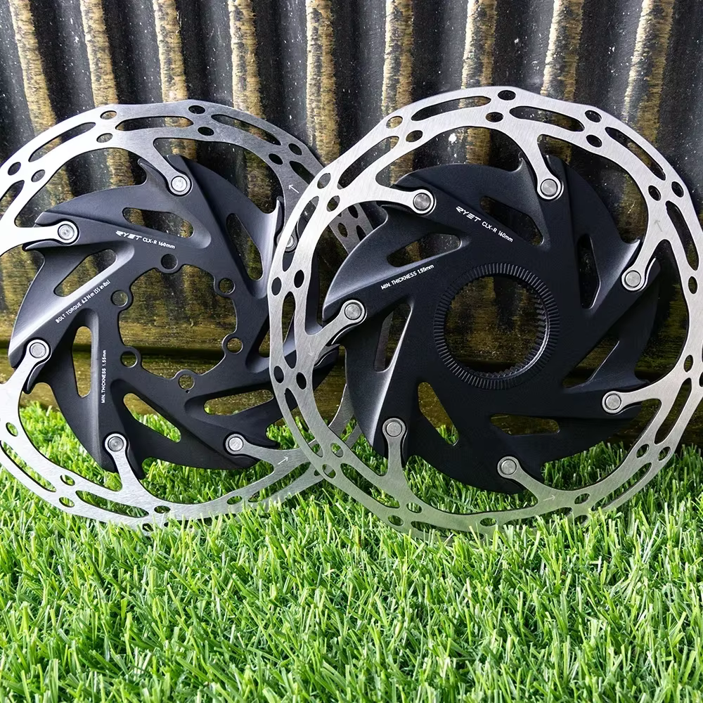 2025 RYET Rotors de frein de vélo 6 boulons et verrouillage central 140mm/160mm pièces