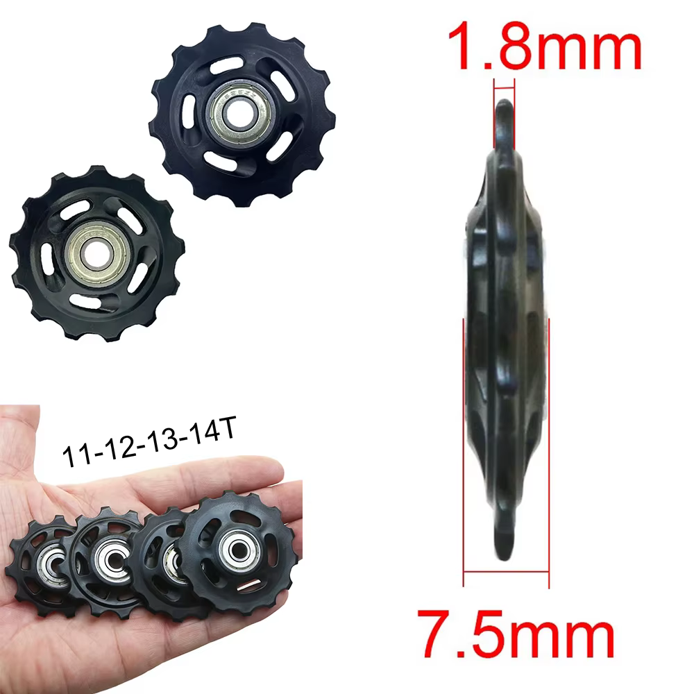 Guide de roue de poulie de dérailleur arrière de vélo 11T 12T 13T 14T