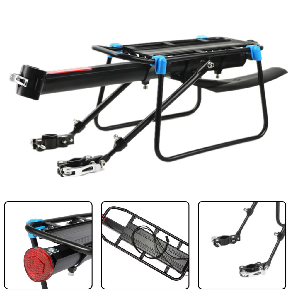 Porte-bagages de vélo réglable à dégagement rapide