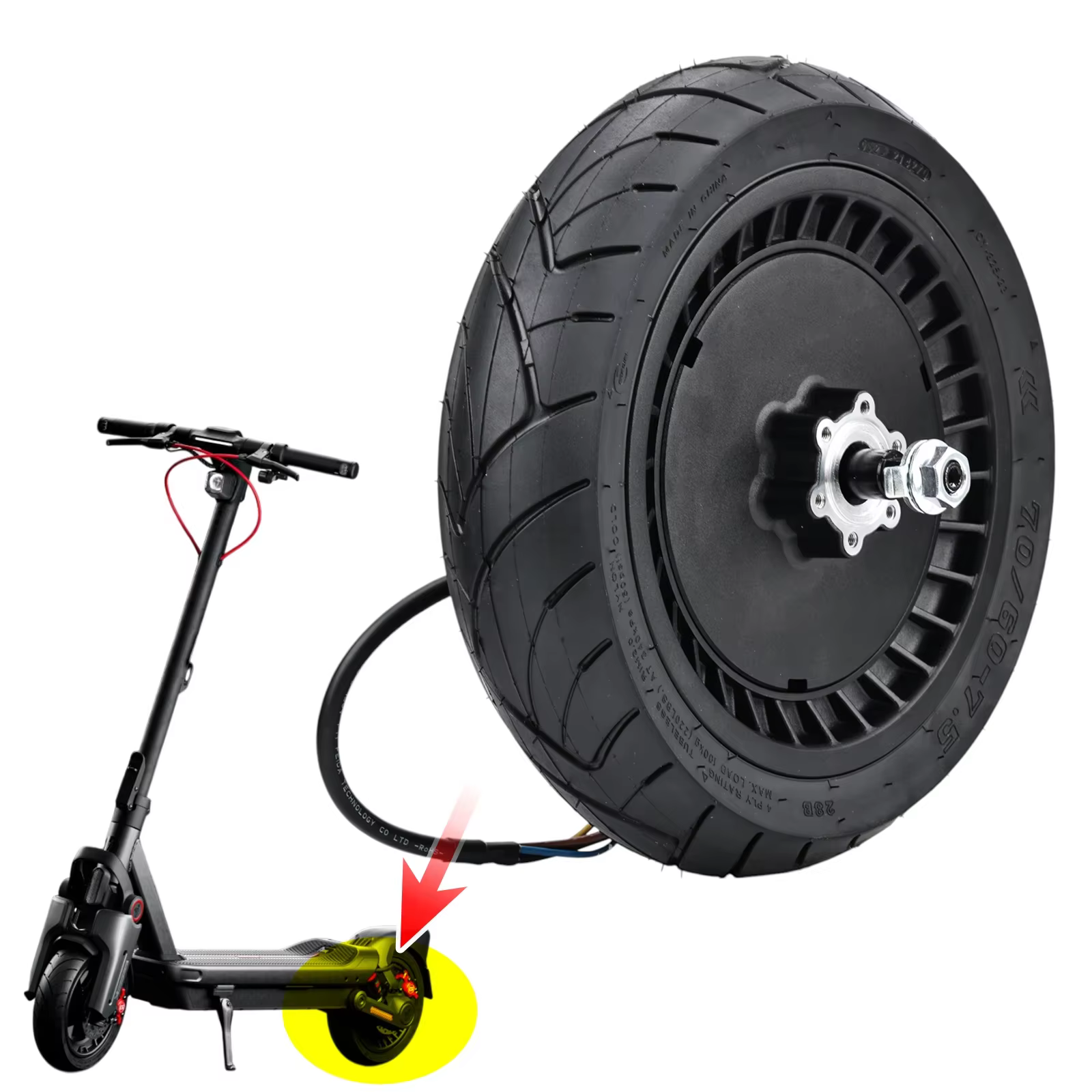 Moteur d'origine 850W pour Scooter électrique Segway MAX G3