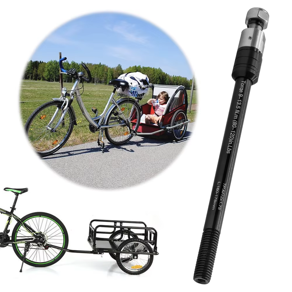 Remorque de vélo à axe traversant 160-178mm