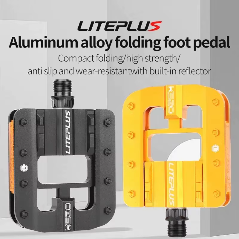 LITEPLUS pédales plates de vélo pliables