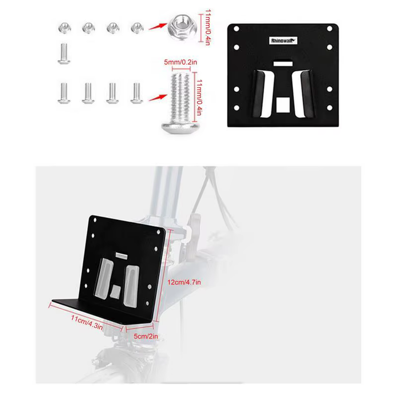 Sac adaptateur avant de vélo pliable en aluminium pour Bromptons