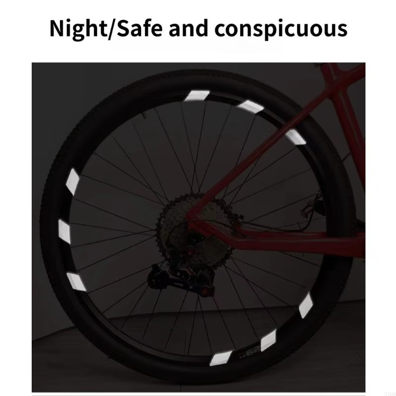 Autocollant réfléchissant pour rayons vélo route