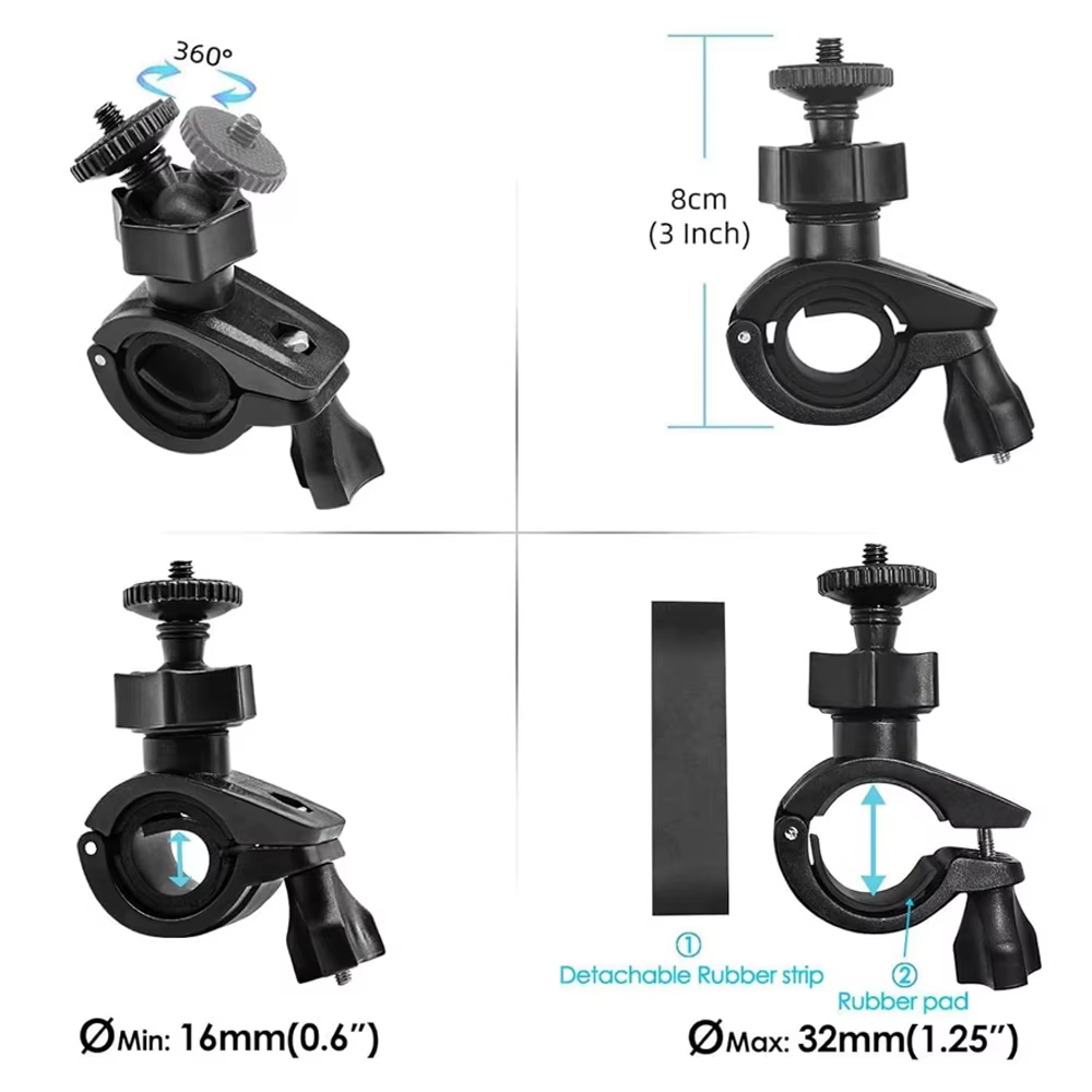 Pour GoPro vélo montage guidon pince moto