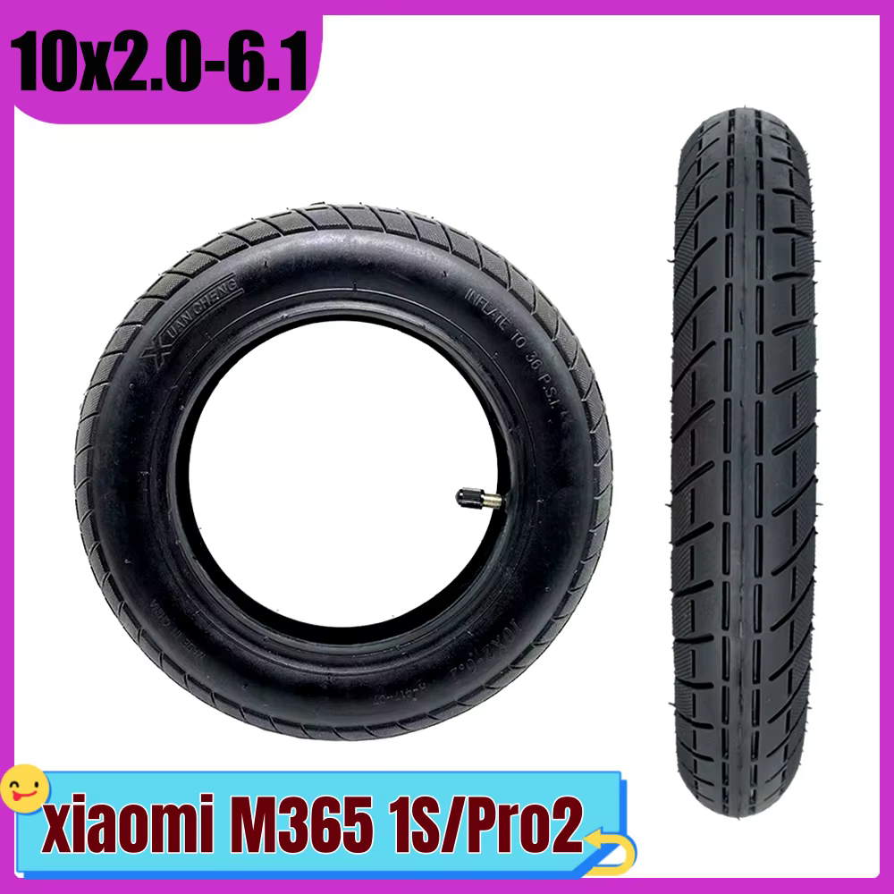 Xuancheng 10x2-6.1 pneu pour Scooter électrique Xiaomi M365 1S/Pro2 mise à niveau 10 pouces 10x2.0-6.1 pneus intérieurs et extérieurs gonflables