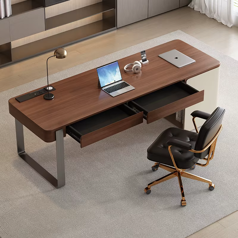 Bureau de luxe en bois rangement concepteur jeu écriture vanité organisateurs de bureau travail Schreibentisch meubles
