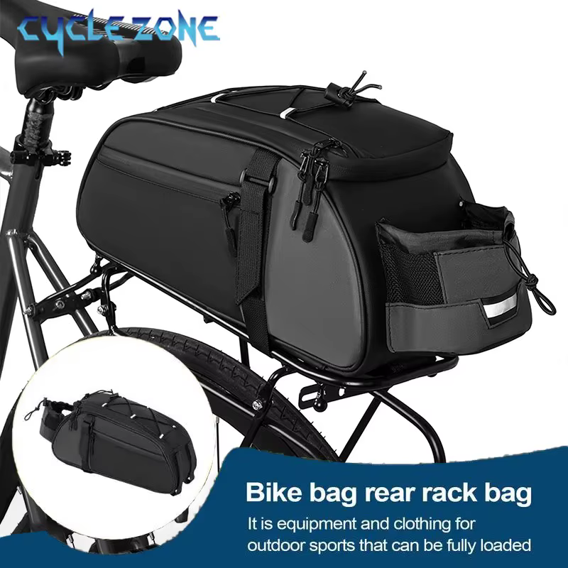 Sac de coffre de vélo grande capacité porte-vélo sacs de siège réfléchissant en plein air cyclisme sac de support
