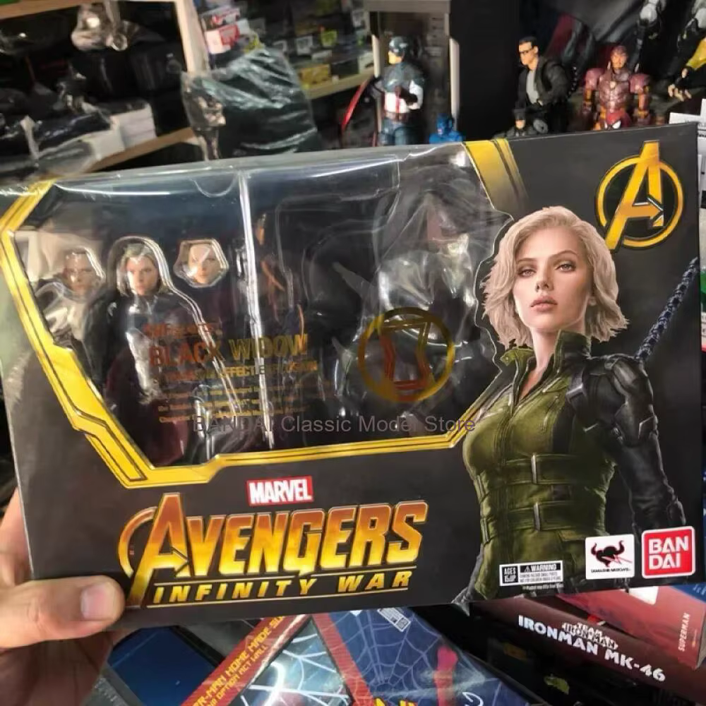 En stock BANDAI Original SHF MARVEL The Avengers 3 Figurine de personnage complète IRON MAN Modèle Cadeau pour enfant Emballage en boîte en mousse
