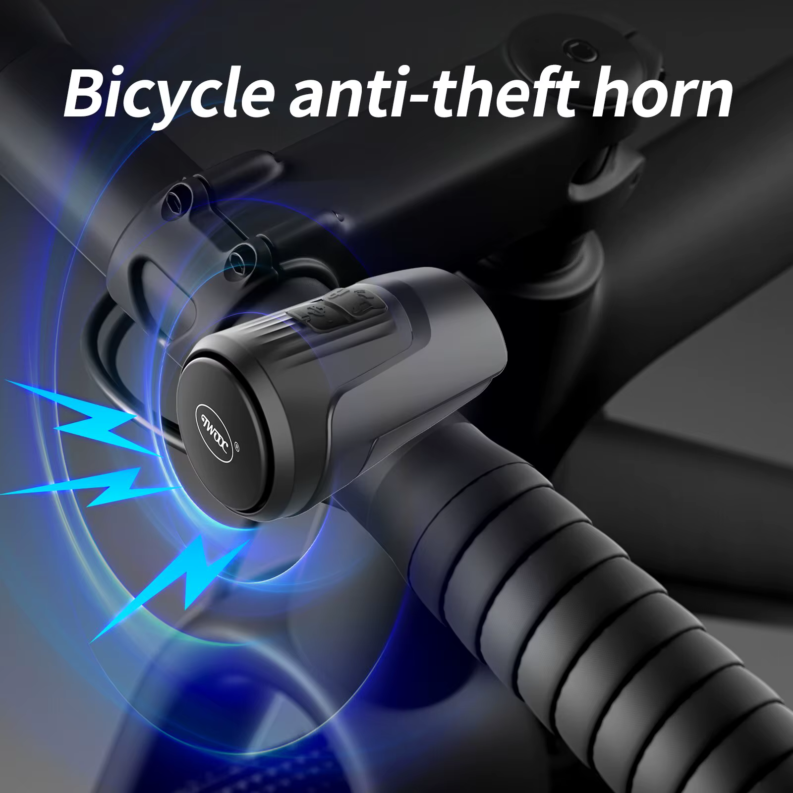 TWOOC 125dB vélo cloche électronique de charge USB haut-parleur antivol pour les vtt scooter pour enfants