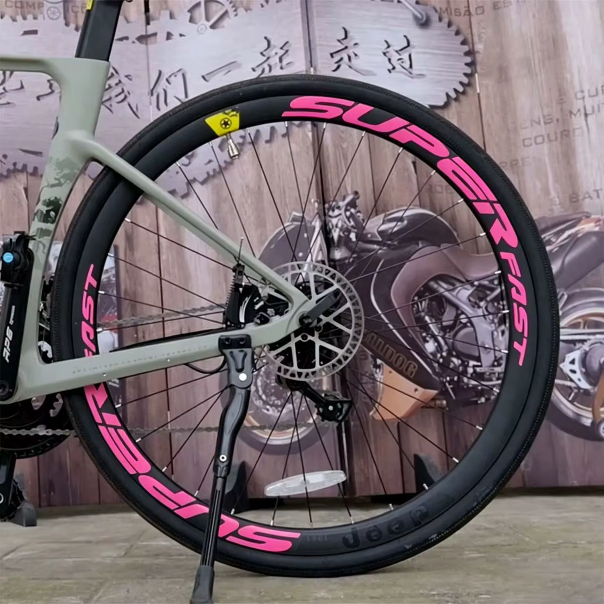 Autocollants lumineux pour jantes de vélo