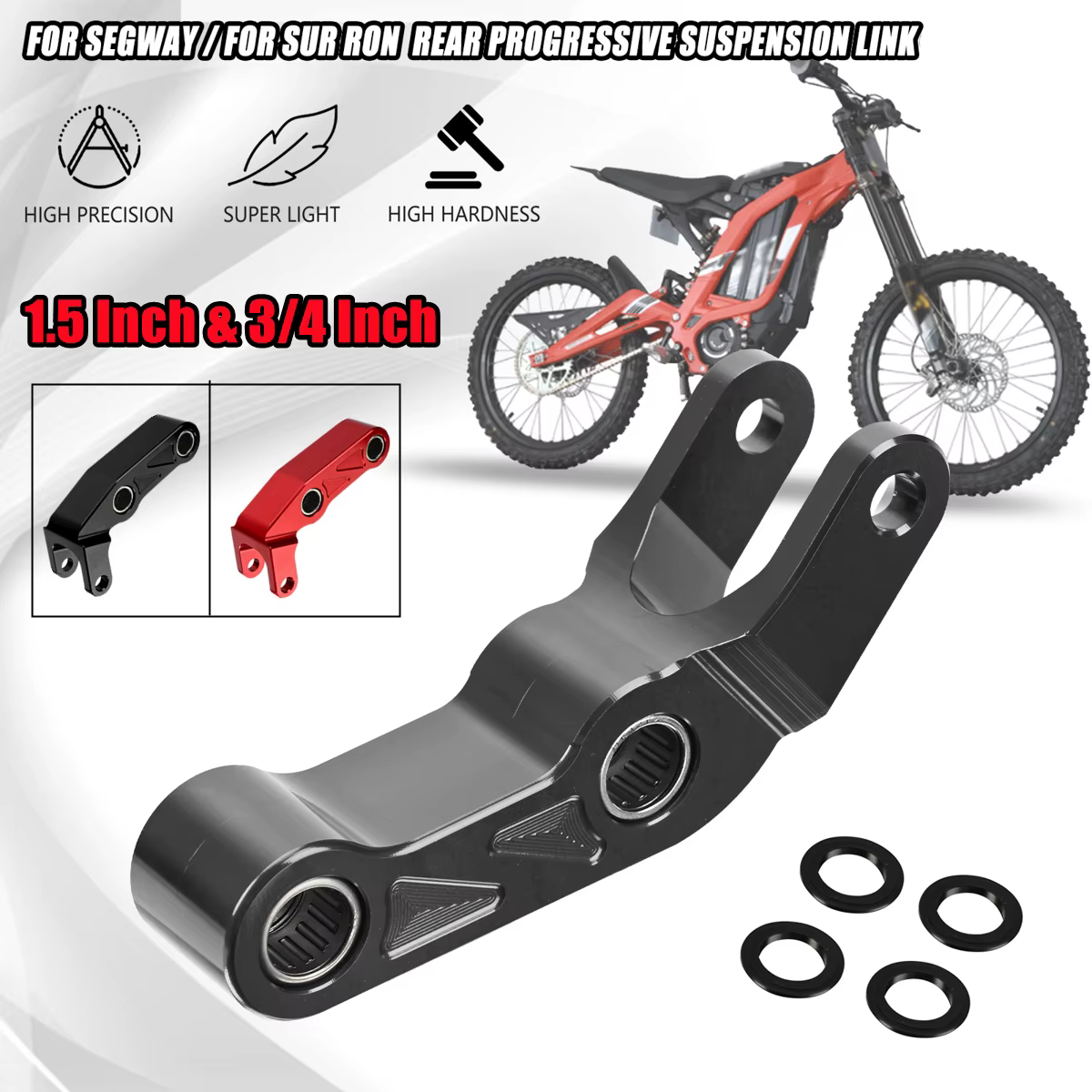 1.5 pouces 3/4 pouces liaison arrière levage électrique Dirt Bike arrière progressif Suspension lien pour sur-ron pour Segway Kit d'abaissement