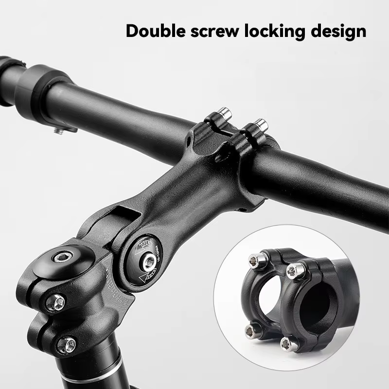 Tige de vélo guidon réglable en alliage d'aluminium 31.8mm rehausseur de hauteur 85 120mm pour VTT