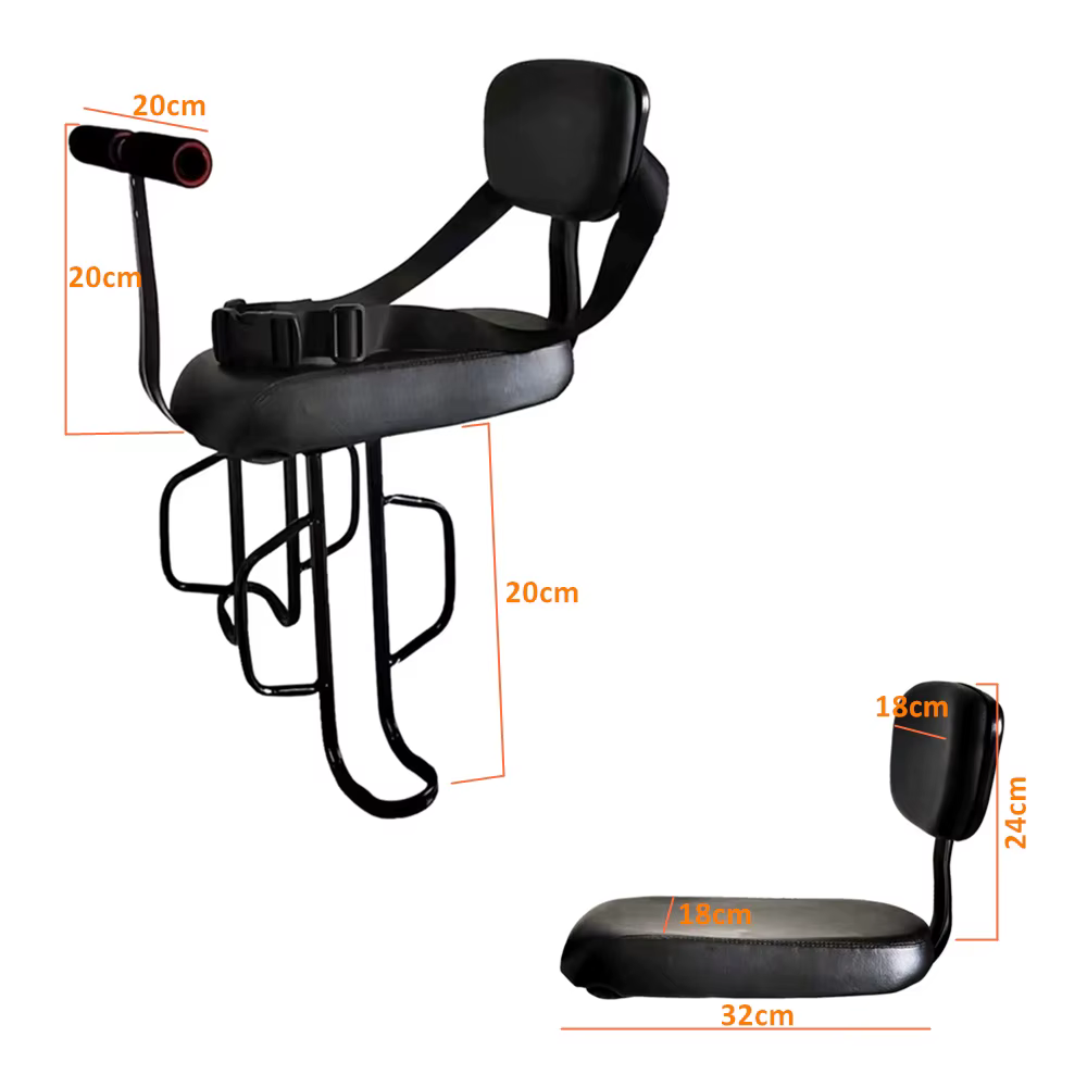 Siège de vélo pour enfant monté à l'arrière ALWAYSME