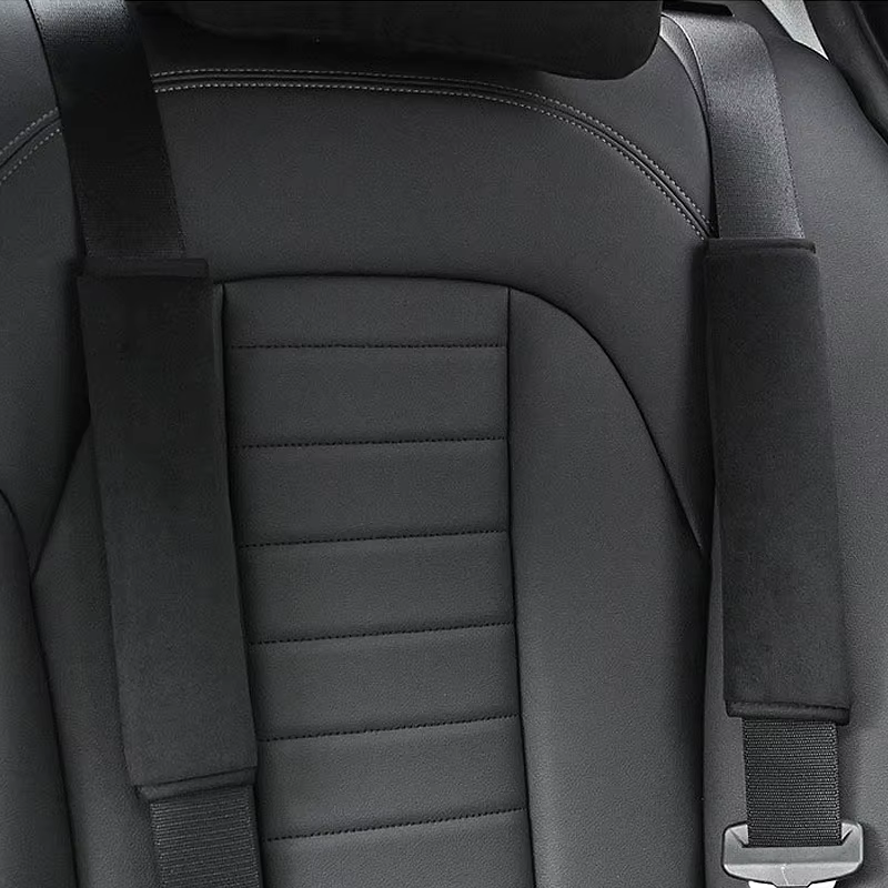 2 pièces housses de ceinture de sécurité accessoires de voiture Accesorios Coche voiture épaulière ceinture de sécurité pour adultes jeunes enfants accessoires intérieur