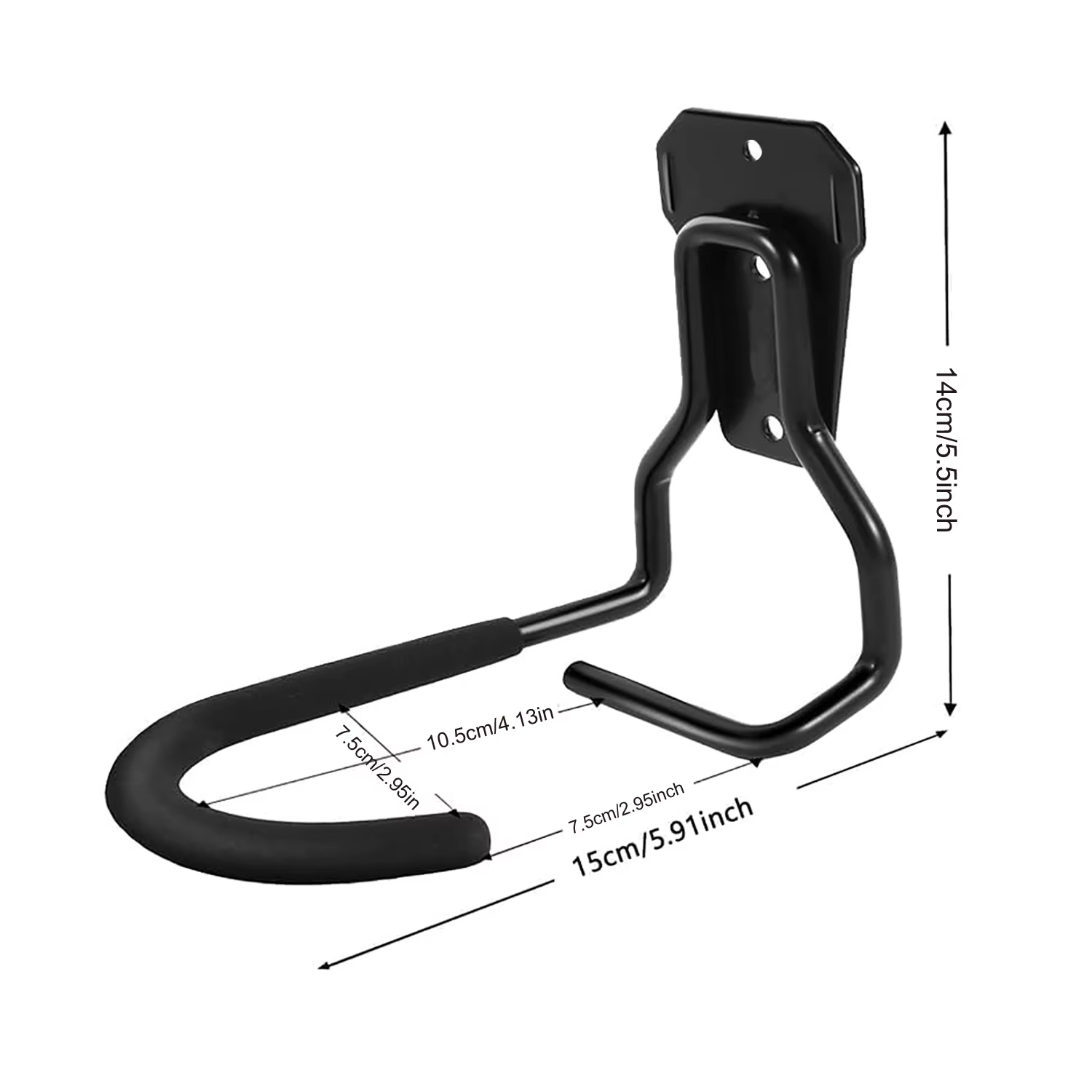 Support mural robuste pour vélo (1 ou 2 pièces)