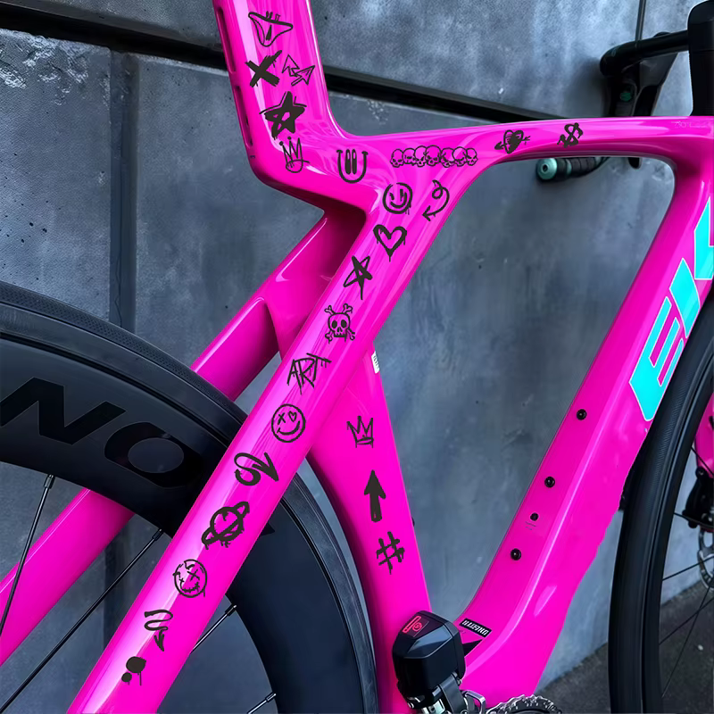 Autocollants de vélo Graffiti crâne pour cadre de vélo