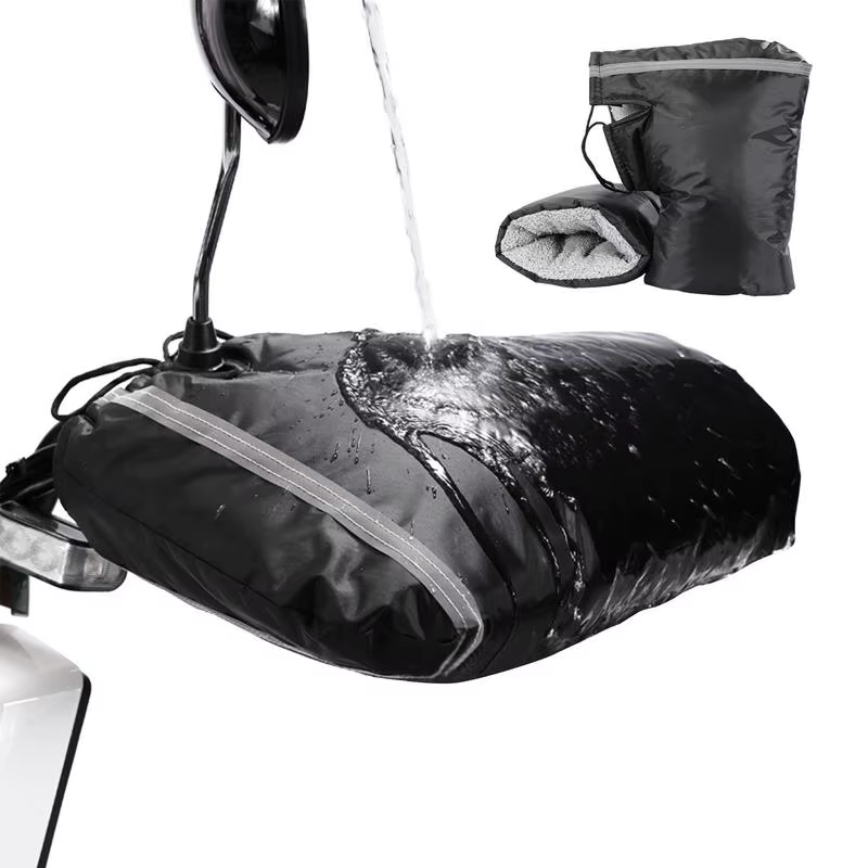 Gants de guidon de moto coupe-vent chauds