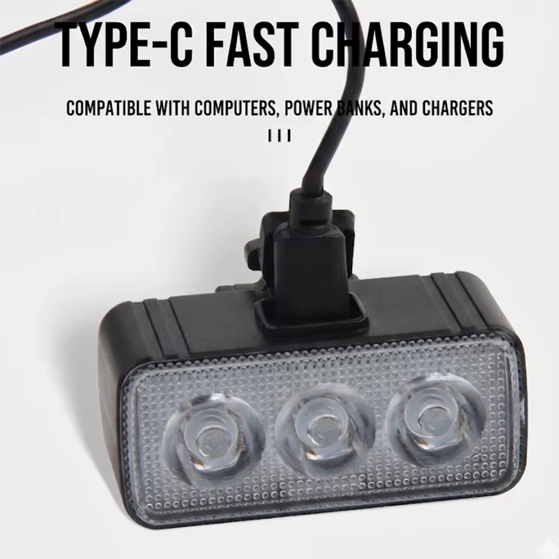 Kit d'éclairage de vélo LED avant et arrière