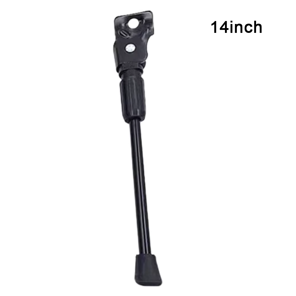 Support latéral arrière noir pour vélo, 1 pièce, en alliage d'aluminium, antirouille et usure, 22 à 27 pouces