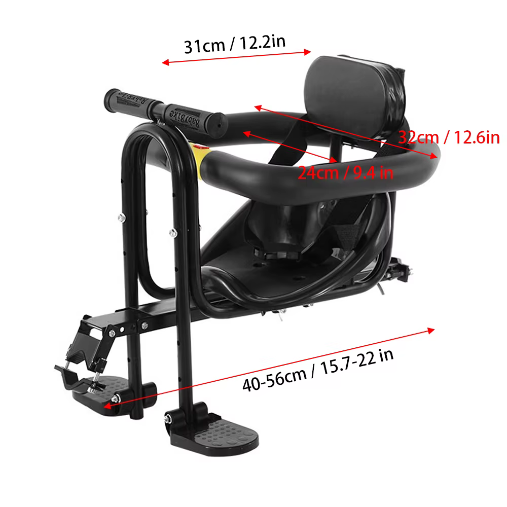 Selle de vélo confortable avec pédales et support pour VTT
