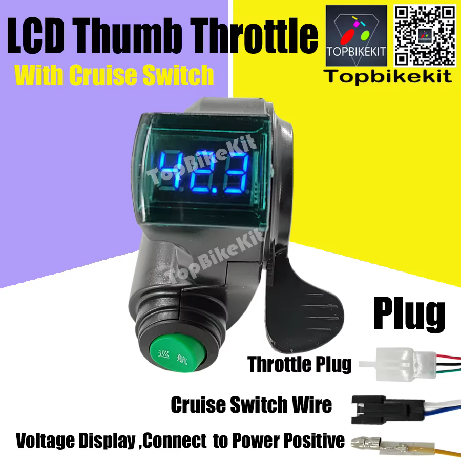 Accélérateur de pouce pour vélo électrique 12V-84V