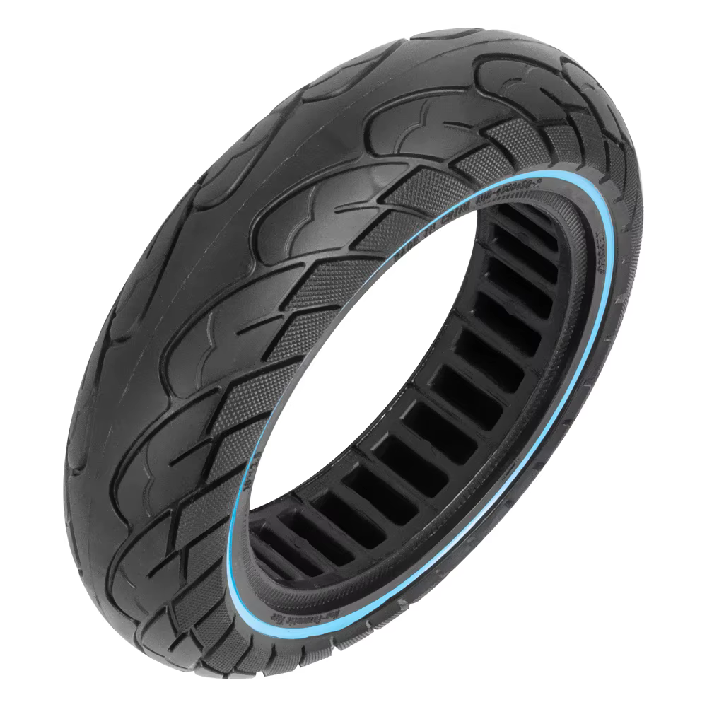 Pneus sans chambre à air 10x2.5, pneu solide 60/70 – 6.5 pour Scooter électrique Ninebot Max G30, pneu en nid d'abeille creux antidéflagrant de 10 pouces