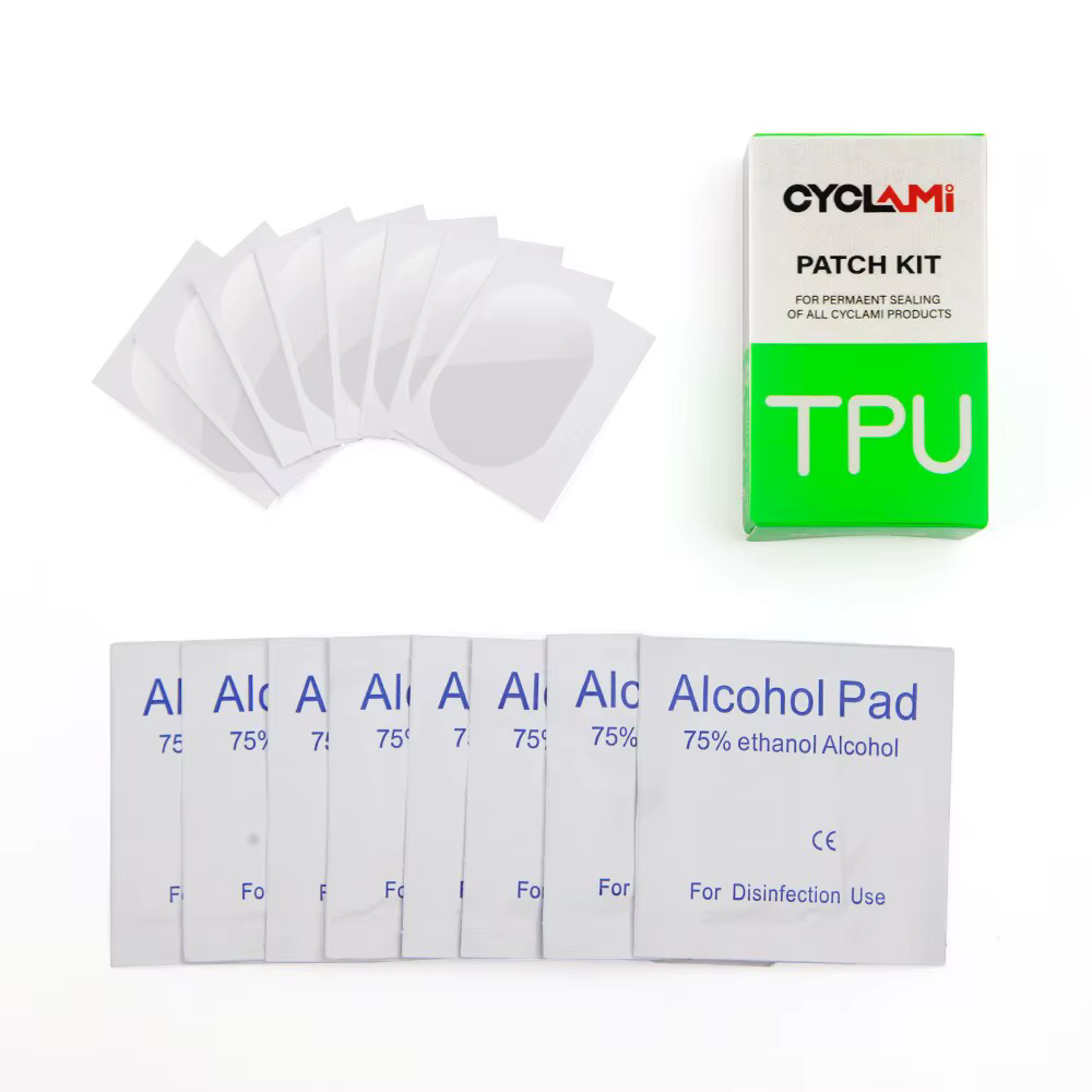 CYCLami Bike Tube Intérieur Pneu Patch Outils De Réparation Kit 8 Pièces Route VTT Pliant Vélo TPU Matériel Puissant Sans Colle