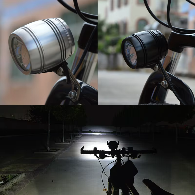 Lampe frontale avant de vélo pour Dynamo de moyeu avec câble de feu arrière