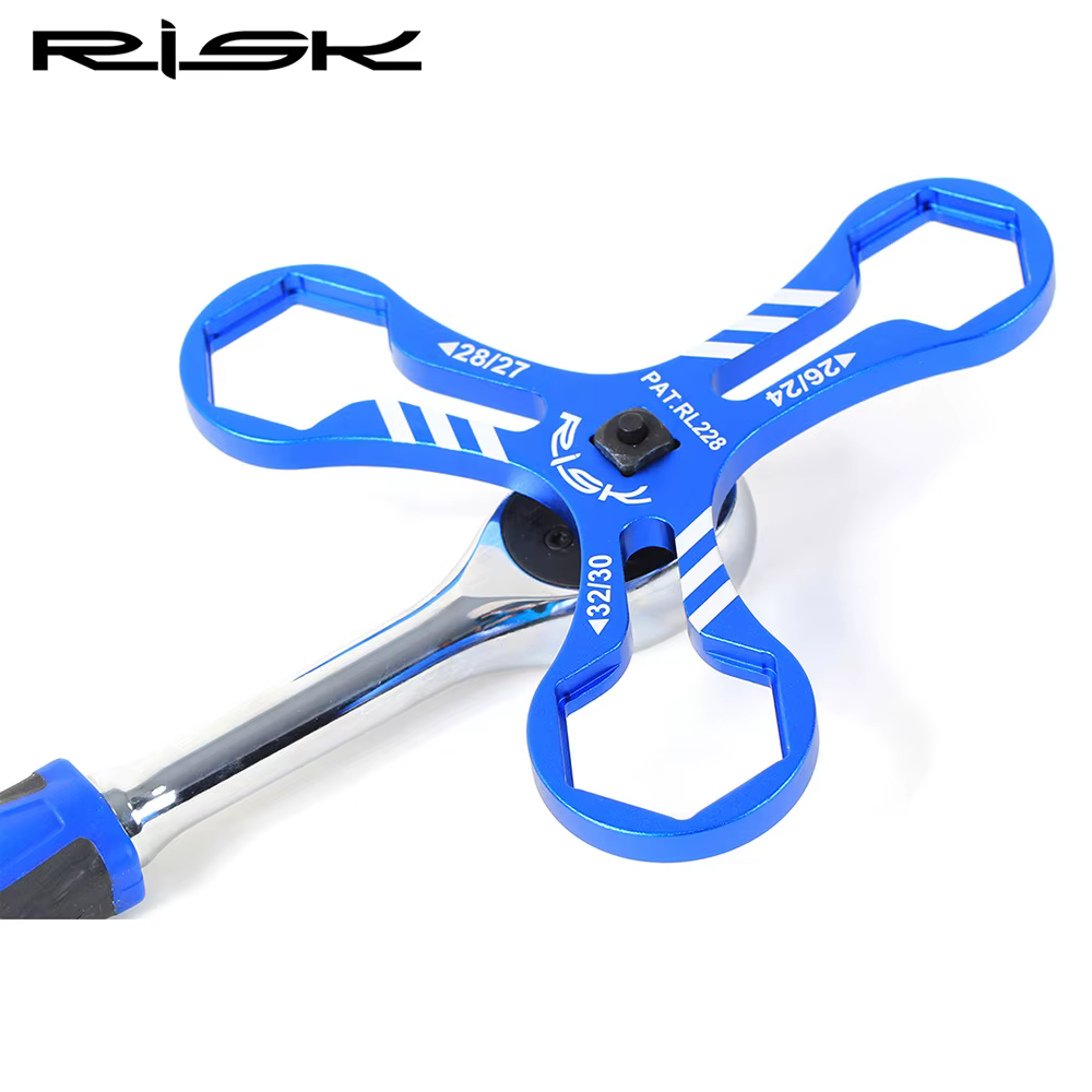 RISK-Capuchon de fourche de vélo en aluminium 6 en 1