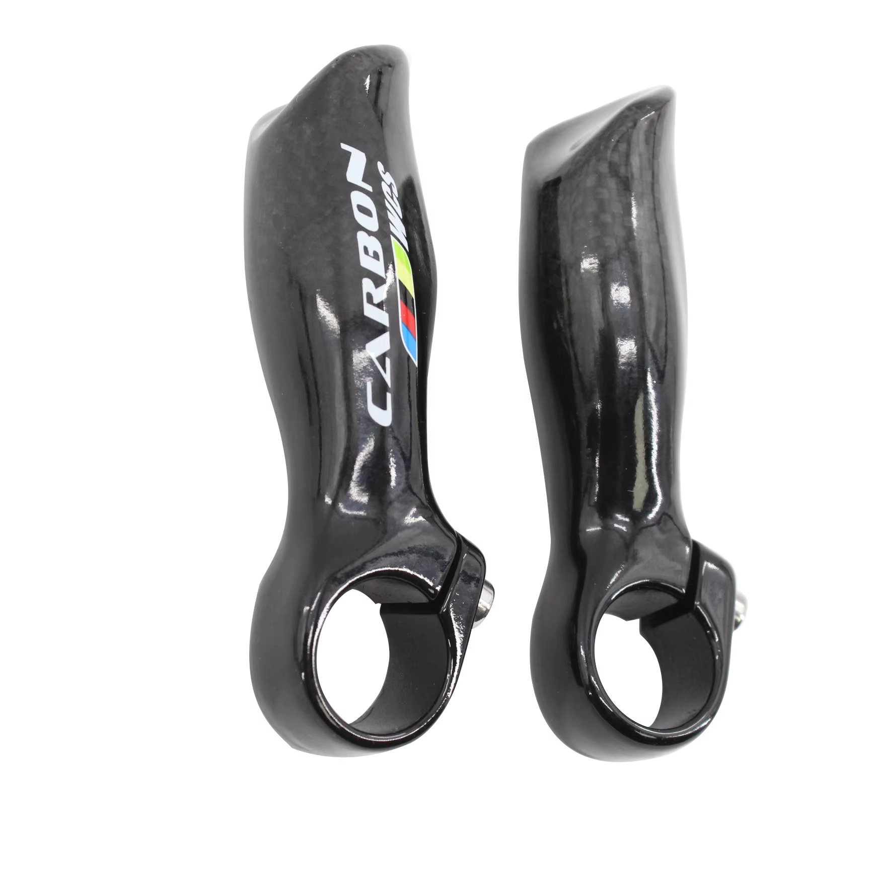 Nouveau Design ergonomique VTT 3K extrémités de barre en Fiber de carbone petit guidon auxiliaire