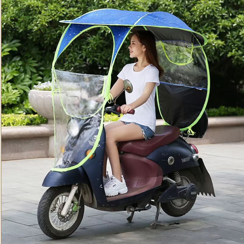 Nouvelle auvent semi-fermé pour scooter et moto électriques