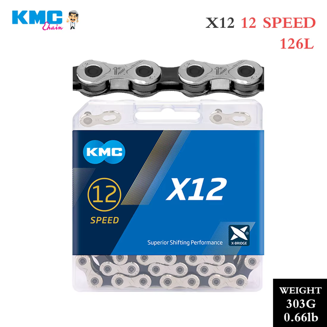 KMC – chaîne de vélo vtt 1 6 7 8 9 10 11 12 vitesses