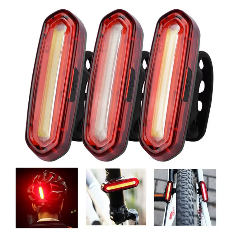 Feu arrière de vélo rouge pour vtt