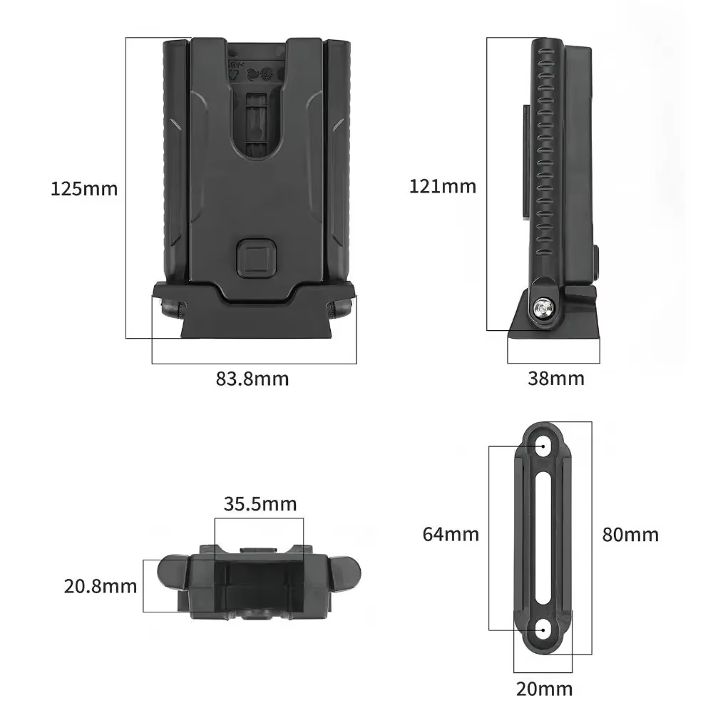 Support de stationnement latéral pour vélo, béquille arrière pratique à fixer sur le cadre pour vélo léger