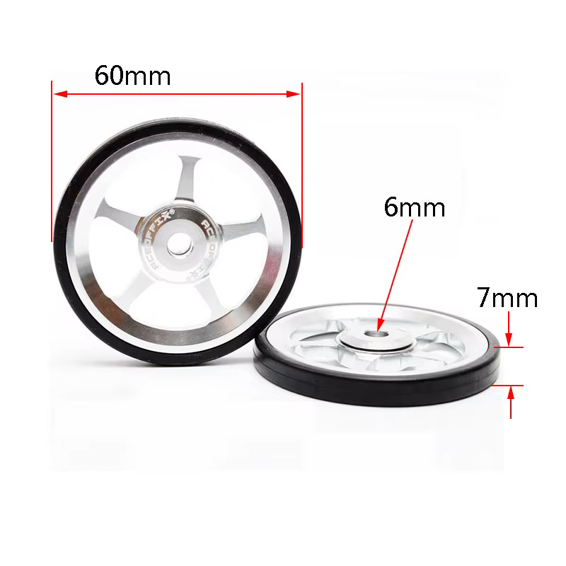 Aceoffix 1 paire de vélo pliant roue facile pour Brompton 60mm EZwheel