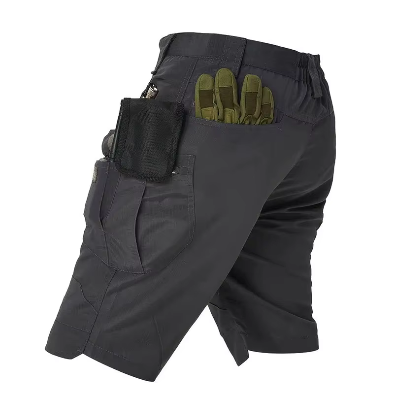 Shorts cargo tactiques pour hommes, été, fins, à séchage rapide, pantalons urbains imperméables, shorts décontractés pour l'entraînement, multi-poches, pour la randonnée et le trekking