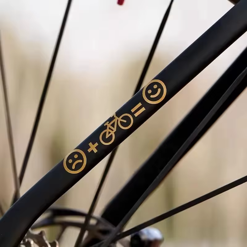 1 ensemble d'autocollants personnalisés pour vélo