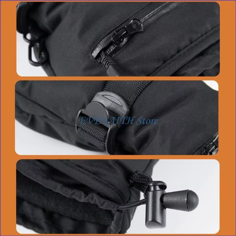 Gants chauffants 124B, imperméables, pour écran pour vélos randonnée