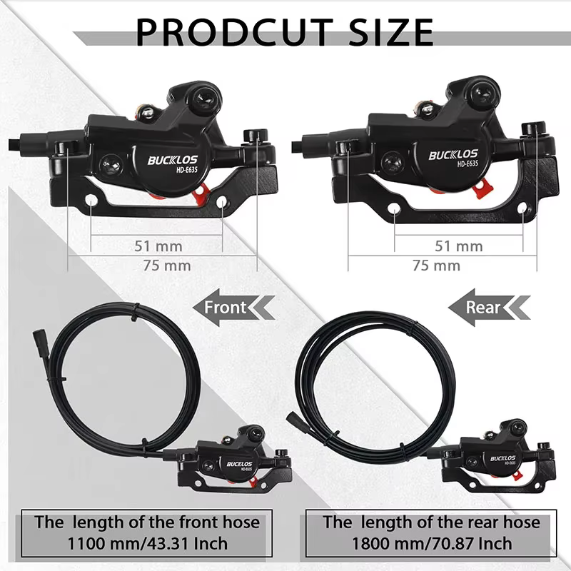 BUCKLOS mise hors tension freins de vélo électrique 2 pistons avec Rotor G3 e-bike jeu