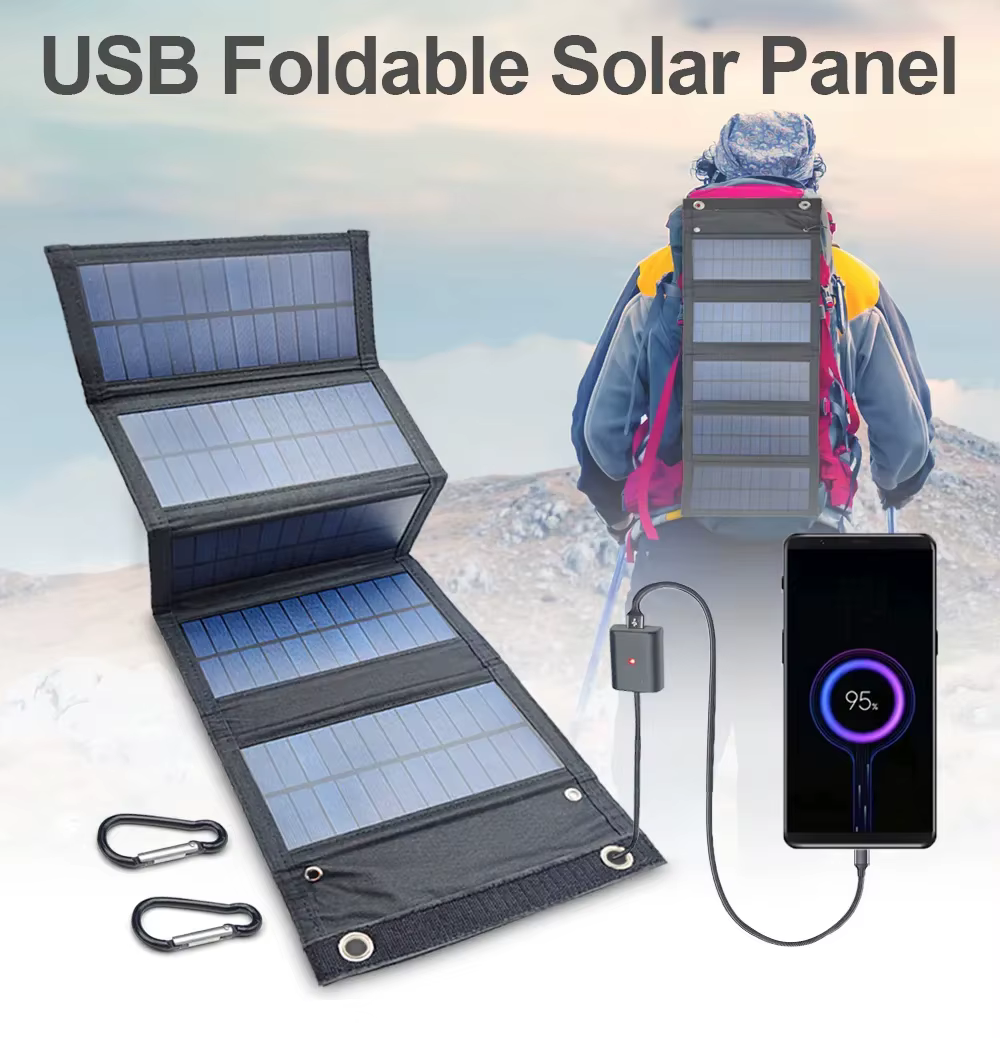 Panneau solaire pliable USB Portable